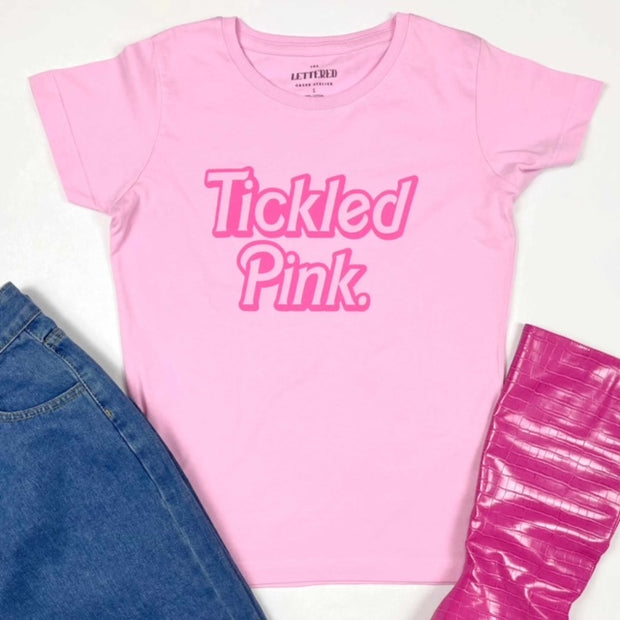 Tickled Pink Tee In Light Pink