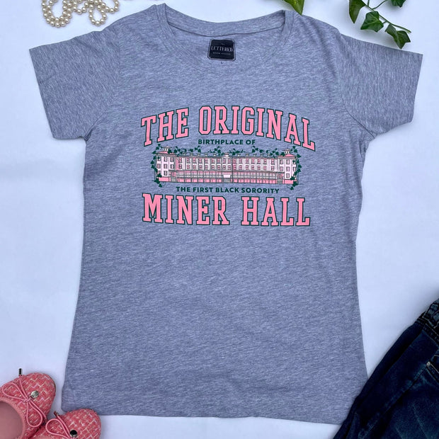 Original Miner Hall T-Shirt In Heather Grey