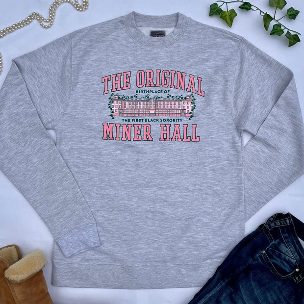 Original Miner Hall Sweatshirt In Heather Grey